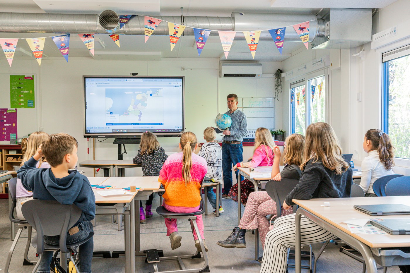 Modulair gebouw klaslokaal